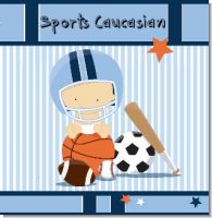 Sports Baby Caucasian Baby Shower Theme