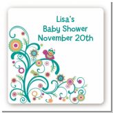 Baby Sprinkle - Square Personalized Baby Shower Sticker Labels