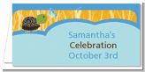 Baby Turtle Blue - Personalized Baby Shower Place Cards