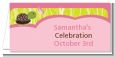 Baby Turtle Pink - Personalized Baby Shower Place Cards thumbnail