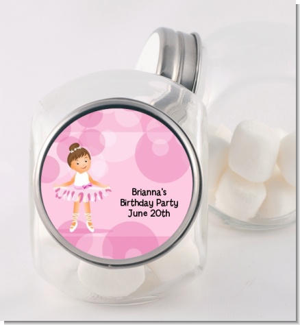 Ballet Dancer - Personalized Birthday Party Candy Jar