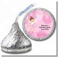 Ballet Dancer - Hershey Kiss Birthday Party Sticker Labels thumbnail