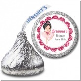 Ballerina - Hershey Kiss Birthday Party Sticker Labels