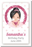 Ballerina - Custom Large Rectangle Birthday Party Sticker/Labels