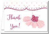 Ballerina - Birthday Party Thank You Cards