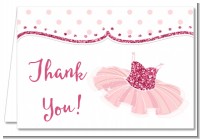 Ballerina - Birthday Party Thank You Cards