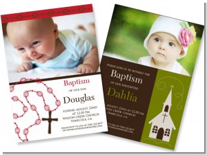 Baptism Photo Invitations