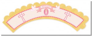 Baby Girl - Baptism / Christening Cupcake Wrappers