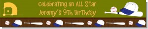 Baseball - Personalized Birthday Party Banners