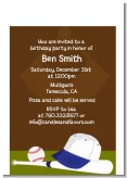 Baseball - Birthday Party Petite Invitations