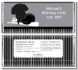Baseball Jersey Black and White - Personalized Birthday Party Candy Bar Wrappers thumbnail
