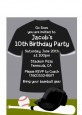 Baseball Jersey Black and White - Birthday Party Petite Invitations thumbnail