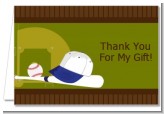 Baseball - Birthday Party Thank You Cards