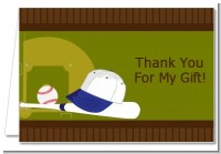 Baseball - Birthday Party Thank You Cards
