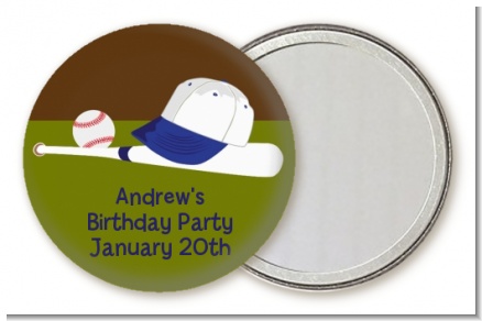 Baseball - Personalized Birthday Party Pocket Mirror Favors