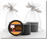 Basketball - Birthday Party Black Candle Tin Favors