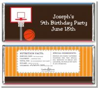 Basketball - Personalized Birthday Party Candy Bar Wrappers