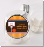 Basketball - Personalized Birthday Party Candy Jar