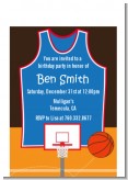 Basketball - Birthday Party Petite Invitations