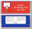 Basketball Jersey Blue and Red - Personalized Birthday Party Candy Bar Wrappers thumbnail
