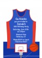 Basketball Jersey Blue and Red - Birthday Party Petite Invitations thumbnail