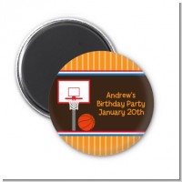 Basketball - Personalized Birthday Party Magnet Favors
