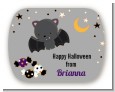 Bat - Personalized Halloween Rounded Corner Stickers thumbnail