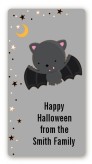 Bat - Custom Rectangle Halloween Sticker/Labels