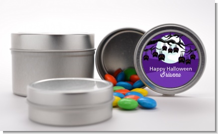 Bats On A Branch - Custom Halloween Favor Tins