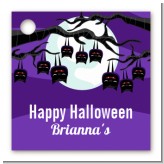 Bats On A Branch - Personalized Halloween Card Stock Favor Tags