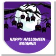 Bats On A Branch - Personalized Hand Sanitizer Sticker Labels thumbnail
