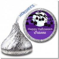 Bats On A Branch - Hershey Kiss Halloween Sticker Labels