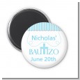 Bautizo Cross Blue - Personalized Baptism / Christening Magnet Favors thumbnail