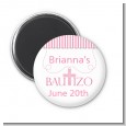 Bautizo Cross Pink - Personalized Baptism / Christening Magnet Favors thumbnail