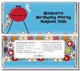 BBQ Grill - Personalized Birthday Party Candy Bar Wrappers thumbnail