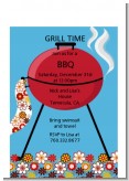 BBQ Grill - Birthday Party Petite Invitations