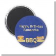 BBQ Hotdogs and Hamburgers - Personalized Birthday Party Magnet Favors thumbnail