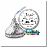 Thank You For Coming - Hershey Kiss Birthday Party Sticker Labels Thank You For Coming - Hershey Kiss Birthday Party Sticker Labels