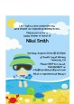 Beach Baby Asian Boy - Baby Shower Petite Invitations thumbnail