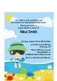 Beach Baby Asian Boy - Baby Shower Petite Invitations thumbnail