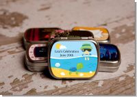 Beach Baby Asian Boy - Personalized Baby Shower Mint Tins