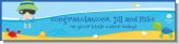 Beach Baby Boy - Personalized Baby Shower Banners