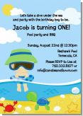 Beach Boy - Birthday Party Invitations
