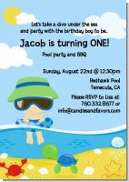 Beach Boy - Birthday Party Invitations