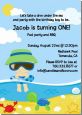 Beach Boy - Birthday Party Invitations thumbnail