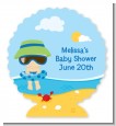 Beach Baby Boy - Personalized Baby Shower Centerpiece Stand thumbnail