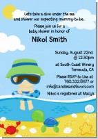 Beach Baby Boy - Baby Shower Invitations