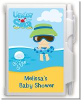 Beach Baby Boy - Baby Shower Personalized Notebook Favor