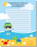 Beach Baby Boy - Baby Shower Notes of Advice