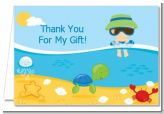 Beach Baby Boy - Baby Shower Thank You Cards